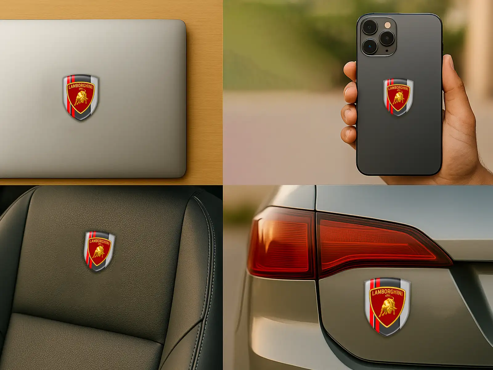 Lamborghini Logosticker Universal Exklusiv Anpassbar